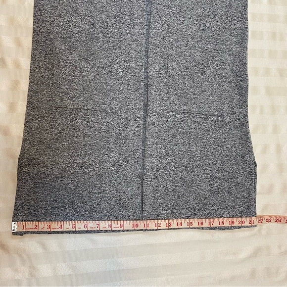 Clara Sun Woo Gray Knit Open Cardigan Sweater Pockets Size Small Knee Length - Picture 6 of 13